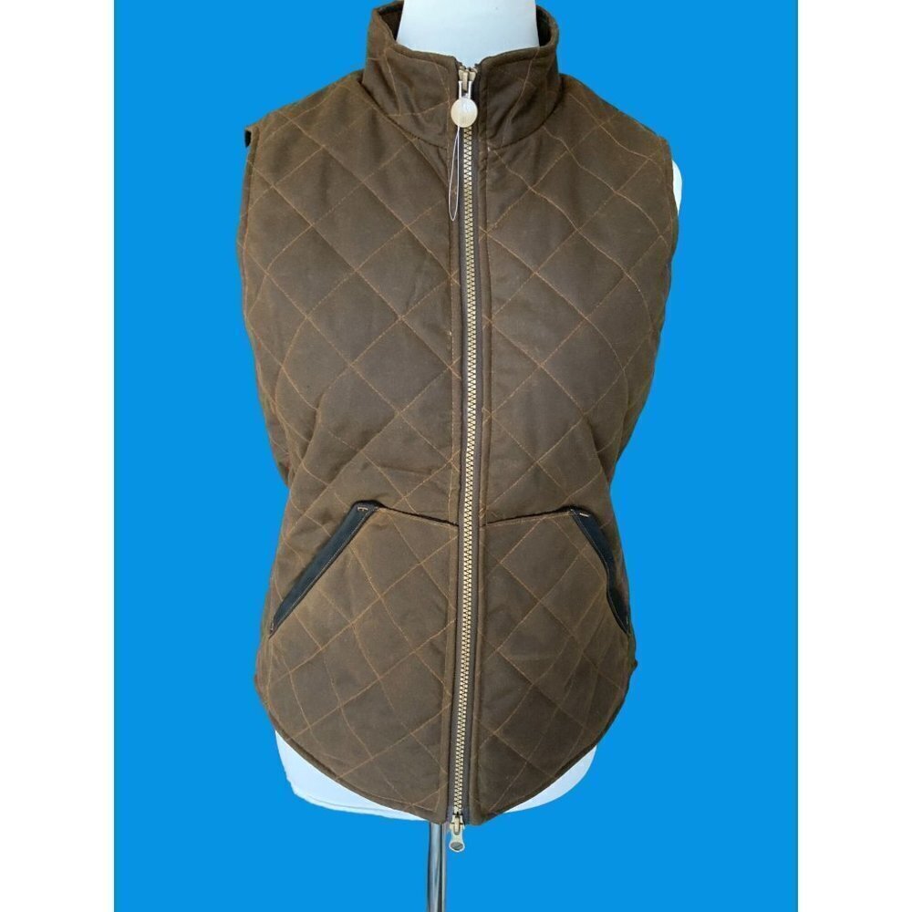 OUTBACK TRADING COMPANY LADIES BROWN MELBOURNE QUILTED WATERPROOF VEST NWT S